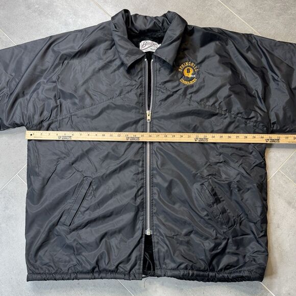 VTG Birdie Richard Leslie Sherpa Lined Jacket 2X Springhill LA USA Black - Picture 3 of 13